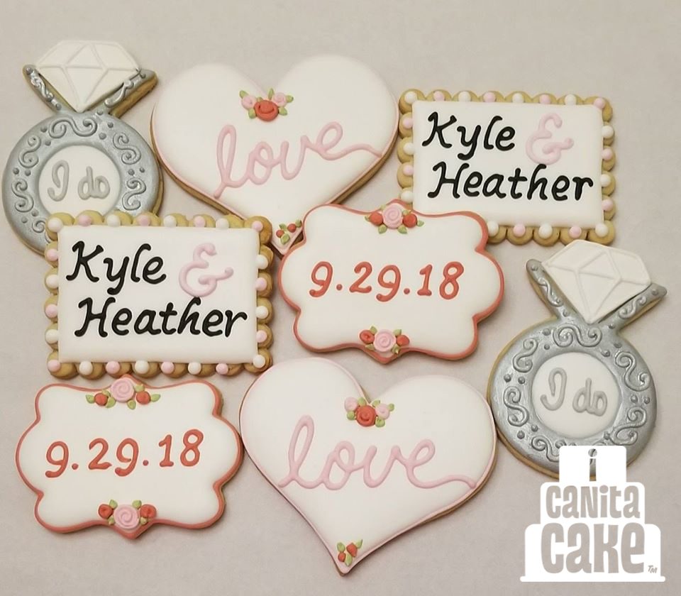 Pink Engagement Cookies