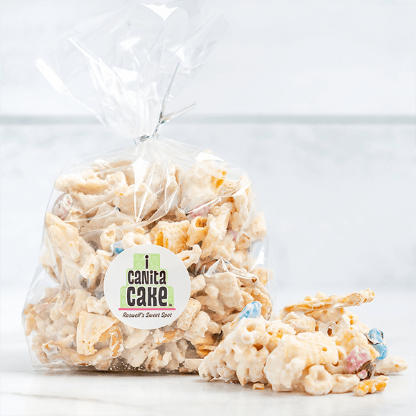 Candy-coated Chex Mix by I Canita Cake
