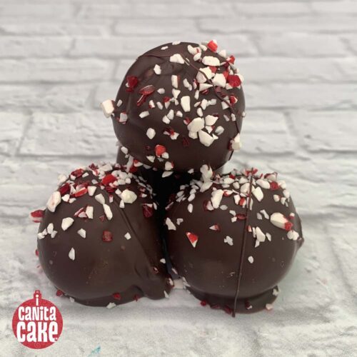 Chocolate Peppermint Crunch cake bites