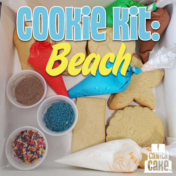 Beach-themed Cookie Kit by I Canita Cake