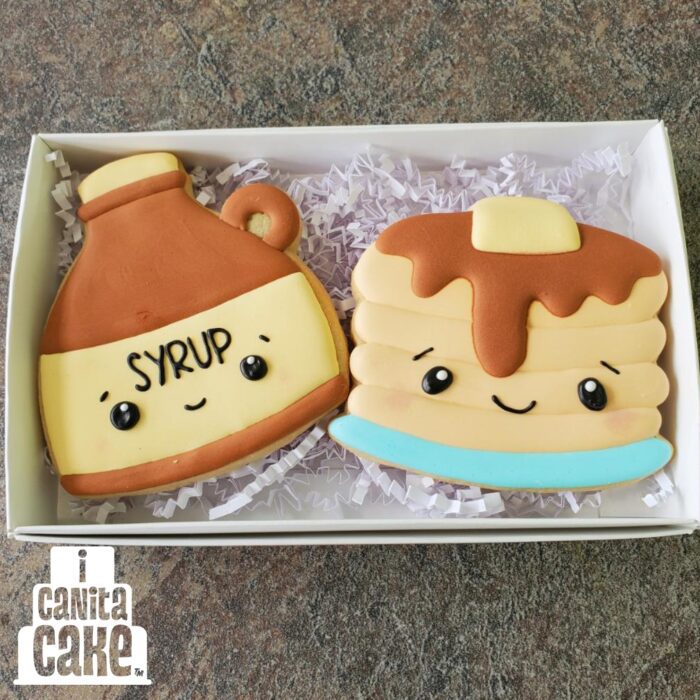 Pancake and Syrup Cookie Set by I Canita Cake