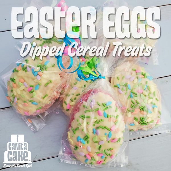 Easter Eggs Dipped Cereal Treats by I Canita Cake
