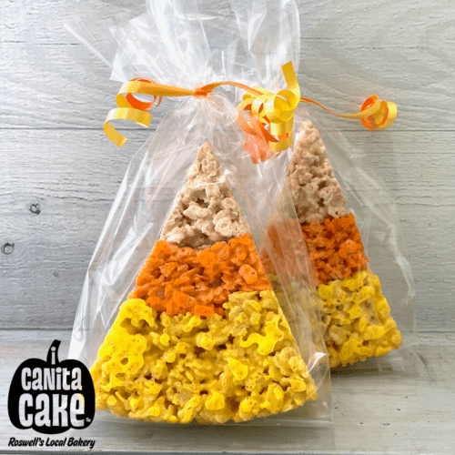 Candy Corn Cereal Treats by I Canita Cake