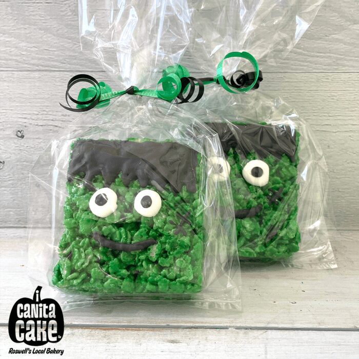 Frankenstein Cereal Treats by I Canita Cake