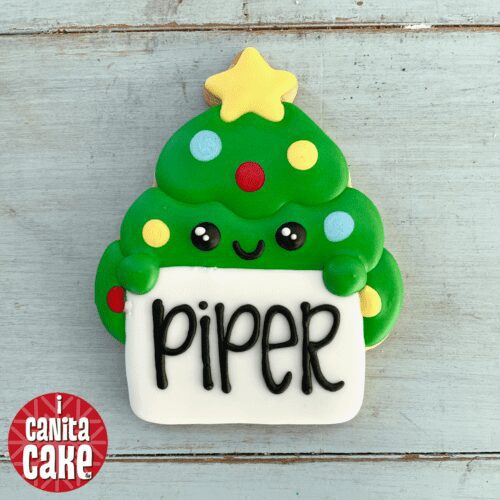 Christmas Name Cookies by I Canita Cake