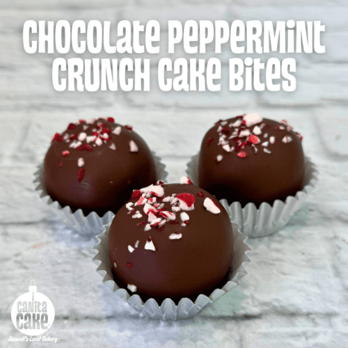 Chocolate Peppermint Crunch Cake Bites by I Canita Cake