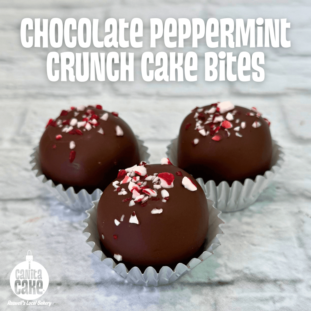 Chocolate Peppermint Crunch Cake Bites by I Canita Cake