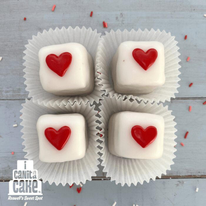 Valentines Petit Fours by I Canita Cake