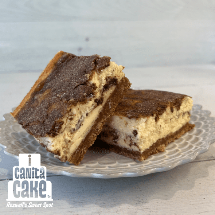 Cinnamon Swirl Cheesecake Bars by I Canita Cake