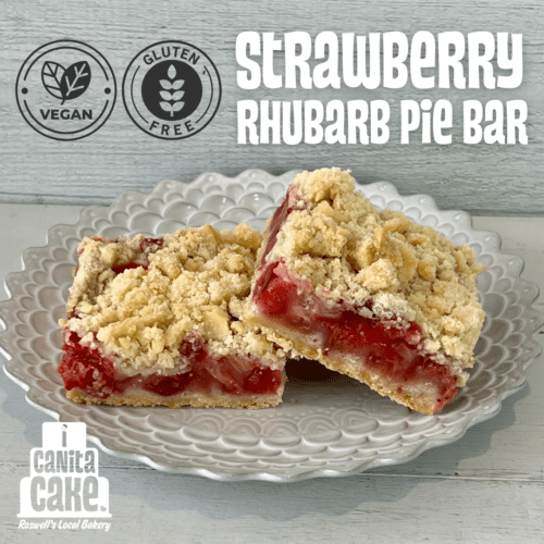 GF/Vegan Strawberry Rhubarb Pie Bars by I Canita Cake