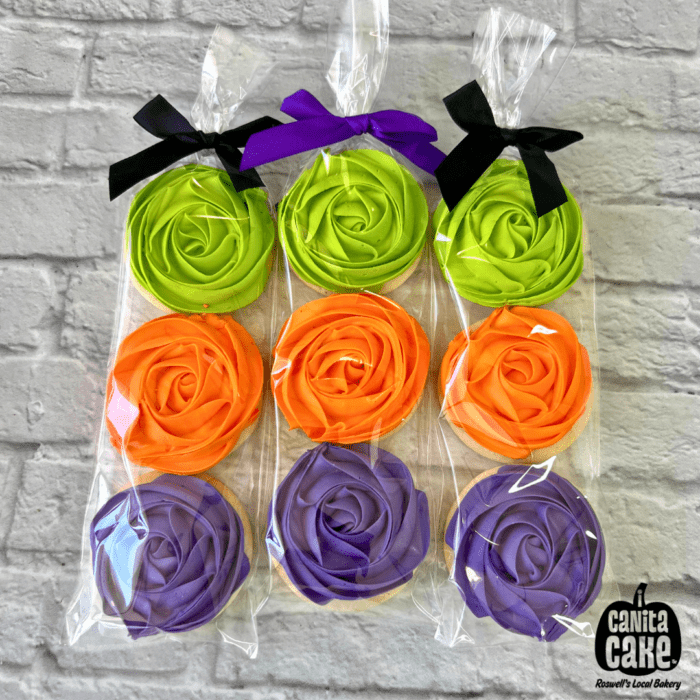 Halloween Rosette Cookies (bag of 3) by I Canita Cake