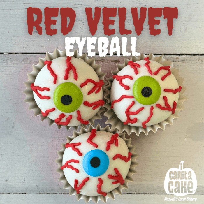 Red Velvet Eyeball Cake Bites by I Canita Cake