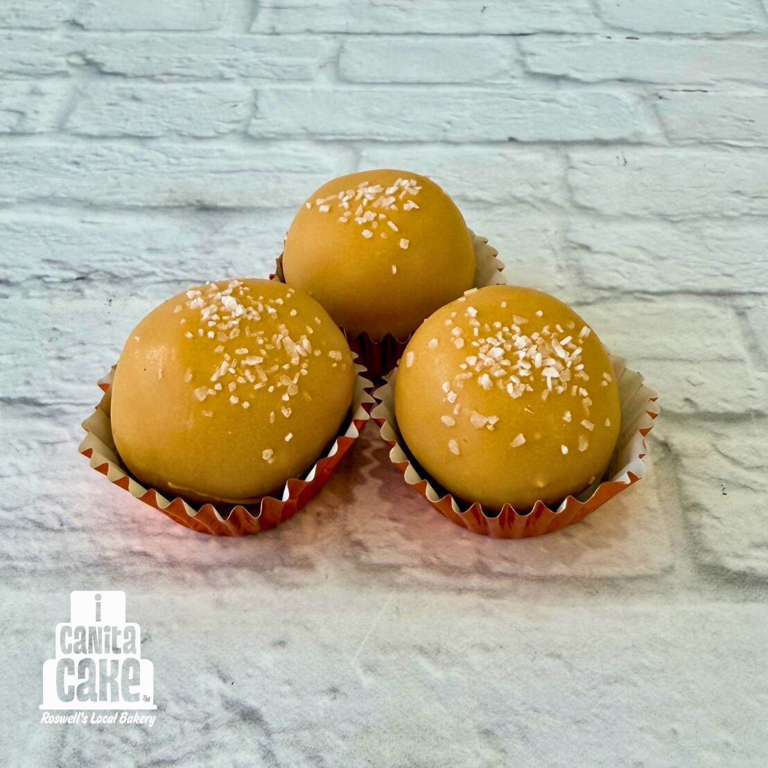 Salted Caramel Cake Bites by I Canita Cake